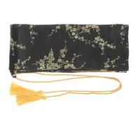 MOBUTOFU Bolsa de Espada Japonesa de Seda Negra con Diseño de Borla, Resistente y Vintage, Estuche Portátil Adecuado para Transporte y Protección de Espadas Largas