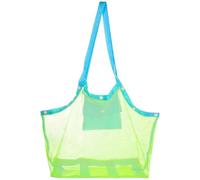 MOBUTOFU Bolsa de Malla para Playa Tamaño Grande Asas Cómodas y Cierre Seguro, Fabricada en Tela Resistente para Transportar Artículos Esenciales en Excursiones y Días de Piscina