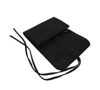 MOBUTOFU Bolsa para Brochas de Maquillaje Negra, y Portátil, Estuche Organizador de Viaje Gran Capacidad para Herramientas de Belleza y Accesorios Cosméticos