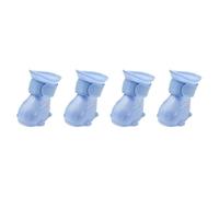 MOBUTOFU Botas Antideslizantes Impermeables para Cachorros, Zapatos de Lluvia TEP Azules, Paquete de 4 para protección en días lluviosos