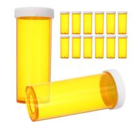 MOBUTOFU Botellas para Medicamentos Portátiles Tapa, Mini Botellas Plásticas Reutilizables de 25 Unidades, Organizador de Pastillas Práctico y Ligero para Viaje y Cuidado Personal