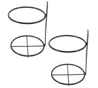 MOBUTOFU Botellero Vertical de Pared Metálico Negro, Conjunto de 2 Soportes Individuales para Botellas de Vino, Diseñado para Organización en Comedor y Cocina