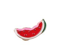 MOBUTOFU Broche de Sandía de Dibujos Animados, Pin de Aleación de Metal Rojo, Accesorio Versátil para Ropa y Bolsos, Uso Diario y Viaje, Diseño Tierno y Caprichoso