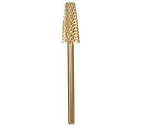 MOBUTOFU Cabezal de Lijado Herramienta Profesional para Uñas de Acero Tungsteno Dorado para Pulir y Remodelar Uñas, Adecuado para Manicura y Pedicura