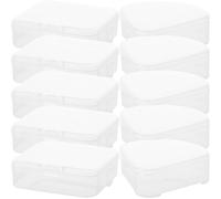 MOBUTOFU Caja de Almacenamiento Ligera y Resistente para 10 Esponjas de Maquillaje Formas Cuadrada y Triangular, Portátil para Uso Diario y Viajes