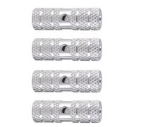 MOBUTOFU Clavijas de Pedal de Cilindro para Bicicleta de Montaña, Aleación de Aluminio Resistente y Alta Dureza, Paquete de 2 Pares, Compatibles Ejes de 9.5mm y 10mm para Ciclistas