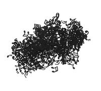 MOBUTOFU Confeti de Boda en Forma de Nota Musical Negra de 75 G, Decoración Creativa de Plástico para Cartas y Carnavales, Ambiente Romántico y Reutilizable Estilo Varios estilos