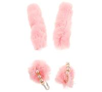 MOBUTOFU Correas de Felpa Talón Agujeros, Accesorio Versátil y Suave para Zapatos, Color Rosa, Ideales para Uso en Casa y Pensiones
