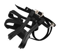 MOBUTOFU Correas para Pedales de Bicicleta de Plástico Resistente 2 Piezas Calapiés para Bicicletas de Interior y Montaña