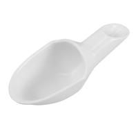 MOBUTOFU Cuchara Medidora Mango Corto de Cerámica de Color Claro Diseño Integrado de Pala y Control Preciso para Granos y Café Molido para Cafeterías Profesionales y Cocinas Domésticas