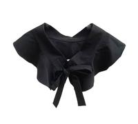 MOBUTOFU Cuello Falso Negro, Secado Rápido y Multipropósito Estilo Chaleco, Tejido de Punto para Decorar Ropa para Mujer en Cualquier Estación