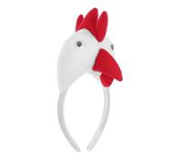 MOBUTOFU Diadema de Fiesta Forma de Gallina 1 Unidad Tamaño Ajustable Material Textil para Niños y Adultos Disfraz Carnaval Cumpleaños Accesorio Fotográfico