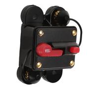 MOBUTOFU Disyuntor de Automóvil de Reinicio Manual 150a, Bakelita Negra, Protección contra Sobrecarga, Compatible Barco y Rv, para Sistemas de Radio y Audio de Vehículos