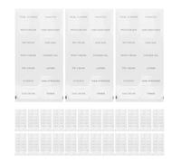 MOBUTOFU Etiquetas Adhesivas para Botellas de Viaje y Champú, Material Pvc, 20 Hojas para Identificación Fácil y Evitar Confusiones en Baño y Viaje