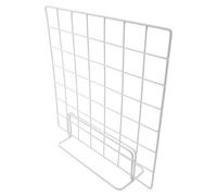 MOBUTOFU Expositor de Rejilla Metálica Soporte para Fotos y Panel de Alambre para Escritorio, Organizador de Oficina Minimalista y Elegante para Exhibición de Arte