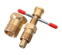 MOBUTOFU Extractor de Anillos de Compresión y Removedor de Casquillos, Herramienta Manual Compacta de Latón Macizo en Rojo, Adecuado para Fontaneros y Trabajos en Sitio