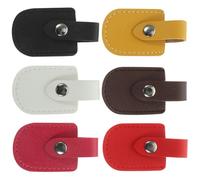 MOBUTOFU Funda Protectora de Pu Protección 6 Piezas Color Aleatorio para Cortaúñas y Tijeras de Cutícula para Herramientas de Manicura en Salón de Uñas