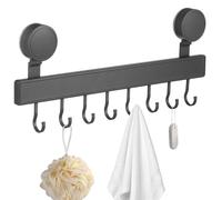 MOBUTOFU Gancho de Succión para Cocina, Colgador de Pared ABS Aluminio | Montaje con Ventosa, Diseño Mural Seguro, Organización Rápida para Cucharones y Bolsas, Acabado Moderno