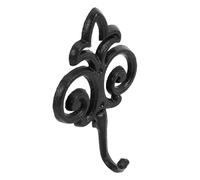 MOBUTOFU Gancho para Toallas de Hierro Negro Vintage Diseño Rústico Resistente y Confiable para Organizar en Baño o Habitación Estilo Elegante