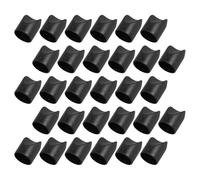 MOBUTOFU Gomas para Patas de Sillas Plegables Negras en Forma de V, Tapas de Nailon Resistentes para Estabilidad en Sillas Metálicas y Acolchadas, Paquete de 30 Piezas para Eventos