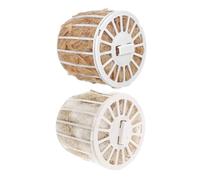 MOBUTOFU Juego de 2 Materiales de Anidación de Fibra de Yute Natural, y Cómodo, para Nidos de Periquitos, Canarios y Pinzones, Ropa de Cama para Pájaros, Accesorio Estilo