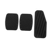 MOBUTOFU Juego de 3 Pedales para Coche de Goma Negra, Resistentes al Desgaste y Cómodos, Compatibles con Embrague y Freno para Uso Automotriz