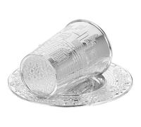 MOBUTOFU Juego de Copa de Vino Kiddush de Metal para Pascua con Bandeja, Set Delicado para Shabat y Celebración Judía, Copa Santa de Pascua para Ofrenda, Obsequio Festivo Exclusivo