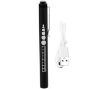 MOBUTOFU Linterna LED Recargable Medidor de Pupilas y Brújula para Especialistas en Otorrinolaringología y Estudiantes, Luz Portátil Multifuncional, 1 Unidad