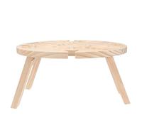 MOBUTOFU Mesa Plegable de Madera para Picnic y Frutas, Portátil para Jardín, Playa y Actividades al Aire Libre
