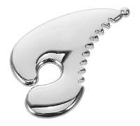 MOBUTOFU Metal Facial Gua Sha Tool de Aleación con Diseño Ergonomico Forma de Gota Masajeador Portátil para Cara Cuello Hombros y Piernas Envejecimiento y Alivio Muscular Color Plata