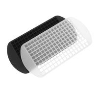 MOBUTOFU Moldes cuadrados de silicona para hielo, 160 cubitos en 2 bandejas apilables, fáciles de limpiar, ideales para bebidas y compresas frías