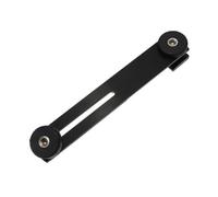 MOBUTOFU Montura Doble para Trípode Soporte de Aluminio para Dos Cámaras | Fija Cámara o Zapata Firmeza, Estructura Negra, Uso en Boda y Cumpleaños, para Equipos de Toma