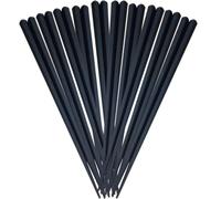 MOBUTOFU Palillos de Plástico Hexagonales Reutilizables Estilo Japonés, Ligeros y Antideslizantes, 10 Pares para Cena Asiática o Picnic