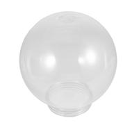 MOBUTOFU Pantalla de Globo de Cristal Roscado de Acrílico Transparente para Lámparas Exteriores, Resistente y Esférica, Adecuado para Decoración de Iluminación en Porches y Farolas