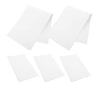 MOBUTOFU Paquete de 5 Cuaderno Portátil Blanco 50 Hojas Fáciles de Arrancar, Páginas Lisas y Gruesas, Adecuado Escuela y Restaurante, Ligero y Práctico