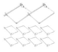 MOBUTOFU Pasador de Acoplamiento para Remolque de Metal Plata Alta Capacidad de Carga y Ligero, Adecuado para Uso en Granja y Jardín, Pack de 10 Piezas
