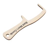 MOBUTOFU Peine de Madera Masajeador del Cuero Cabelludo Dientes Anchos para Hombre Calvo que Promueve la Circulación Adecuado para Disfraces de Payaso y Oficina