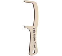 MOBUTOFU Peine de Madera para Hombre Calvo Dientes Anchos Que Masajea el Cuero Cabelludo, Accesorio Divertido de Comedia y Disfraces de Payaso