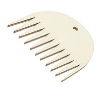 MOBUTOFU Peine Pequeño de Madera Accesorio Portátil y Fácil de Agarrar para Tejer Tapices 11 Dientes y Diseño de Agujero Pequeño para Manualidades de Tapicería