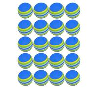 MOBUTOFU Pelota de Práctica 20 Piezas de EVA Esponjosa | Entrenamiento de Approach, Flexible y Suave, Uso Interior, Diseño Multicolor, para Golf Color Aleatorio