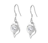 MOBUTOFU Pendientes Largos de Plata S925 para Mujer Aretes Pendientes Colgantes Elegantes Accesorios de Joyería para Ocasiones Obsequios