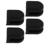 MOBUTOFU Pies de Aislamiento de Audio de Silicona Negro 4 Piezas con instalación fácil para minimización de interferencias de Sonido en Tocadiscos