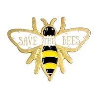 MOBUTOFU Pin Creativo de Abeja Esmaltado en Aleación sin Níquel, Tamaño Pequeño, Accesorios de Ropa para Mujer, Decoración de Solapas y Pañuelos, Adecuado para Obsequio y Uso Diario