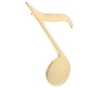MOBUTOFU Pin de Solapa Nota Musical para Hombres y Mujeres, Aleación de Zinc Dorada, Resistente Decoloración, Adecuado para Sombreros y Bolsos de Amantes Música