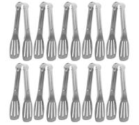 MOBUTOFU Pinzas para Hielo y Cubitos de Azúcar de Acero Inoxidable, Mini Utensilios de Cocina Multifuncionales Fáciles de Llevar, Pack de 10 Piezas para Desayuno y Fiestas de Té