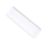 MOBUTOFU Plato de Sushi Rectangular Alargado de Cerámica en Color Claro | Superficie Lisa, Presentación Elegante, para Aperitivos y Cenas Familiares, Sirve Varios Bocados Estilo