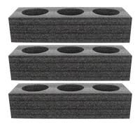 MOBUTOFU Portavasos de espuma para tazas, portavasos y portabotellas, 3 piezas, para restaurantes de servicio rápido, soporte estable para hasta 8 vasos y botellas Reutilizable
