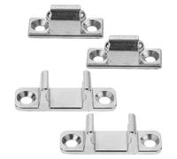 MOBUTOFU Recambios Campanas Teka de Acero Inoxidable para Fijación del Panel de Vidrio de Campana Extractora, Pestillos Metálicos Duraderos para Cocina y Montaje Diy, Pack de 4 Piezas