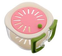 MOBUTOFU Recipiente para Lavar Frutas y Verduras Colador Fino, Escurridor de Cocina Asa Plegable y Tapa, Cesta para Drenaje de Alimentos
