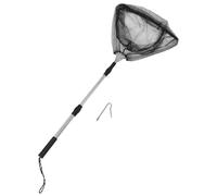 MOBUTOFU Recogedor de Pollos Telescópico de Aleación de Aluminio Ajustable de 42 a 90 Cm Gancho para Patas y Red para Gallinas en Corral